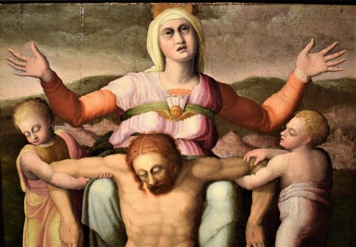 XVIe siècle et avant - La Pietà - École Romaine du XVIe par Michelangelo Buonarroti